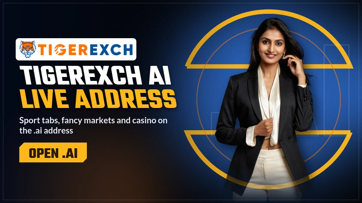Tigerexch AI banner showing the tigerexch.ai address with Tiger Exchange login and register options